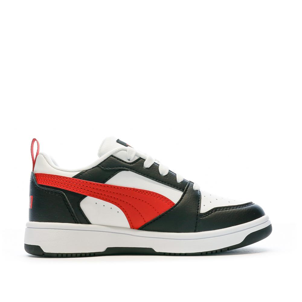Puma Baskets Noir/Blanc Garçon Puma Rebound
