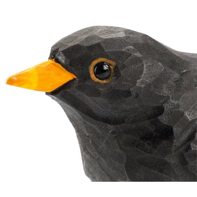 Amsel Lindenholz handgeschnitzt