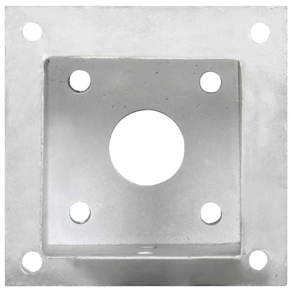 vidaXL Stolpeankere 4 stk galvanisert metall 101 mm