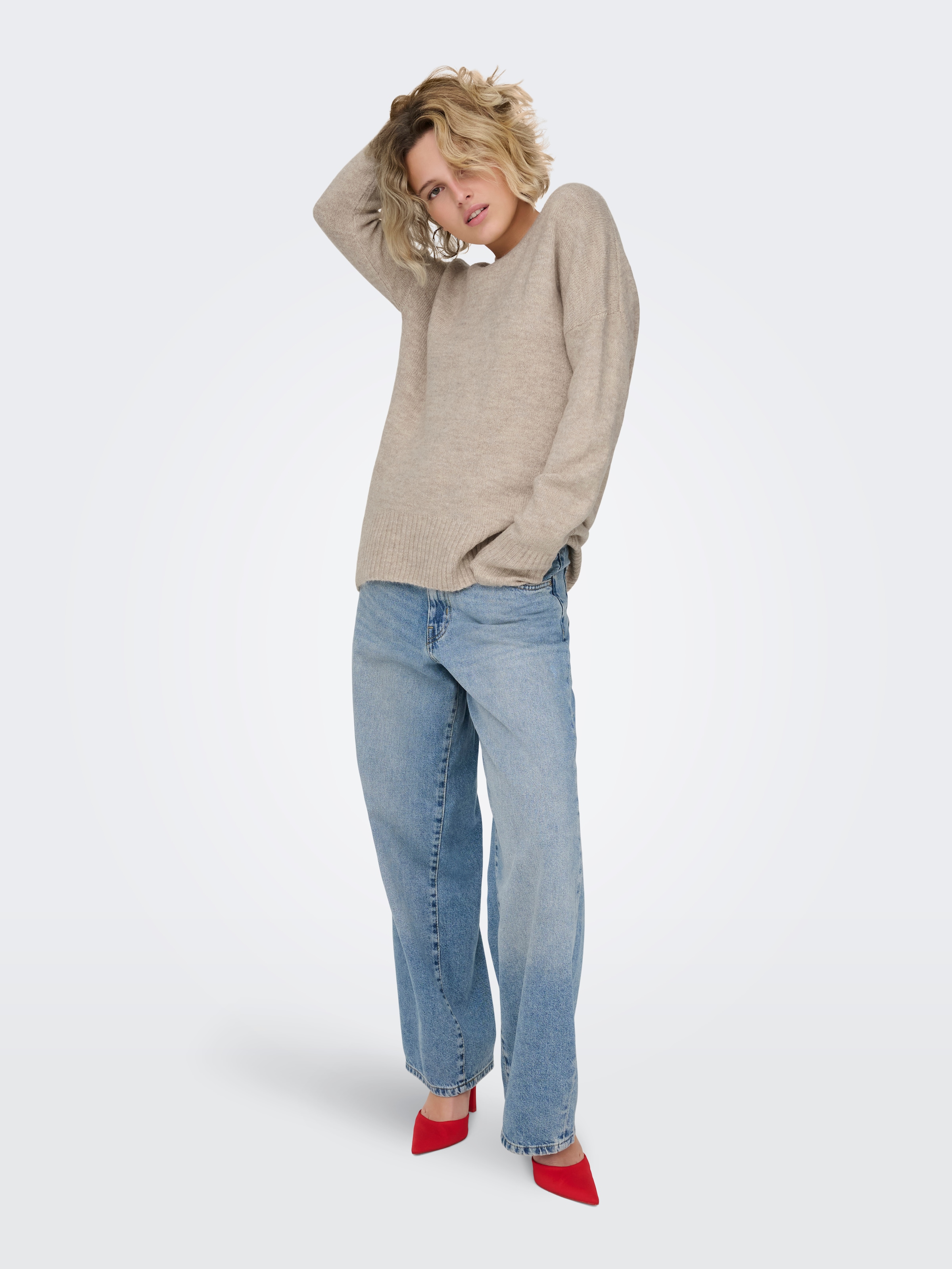 ONLY Rundhalspullover »ONLNANJING L/S PULLOVER KNT NOOS«