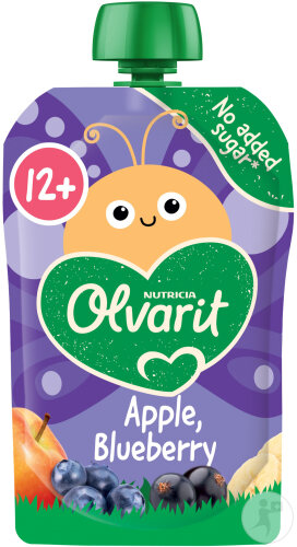 Olvarit Gourde 12m+ Pomme/Cassis 100g