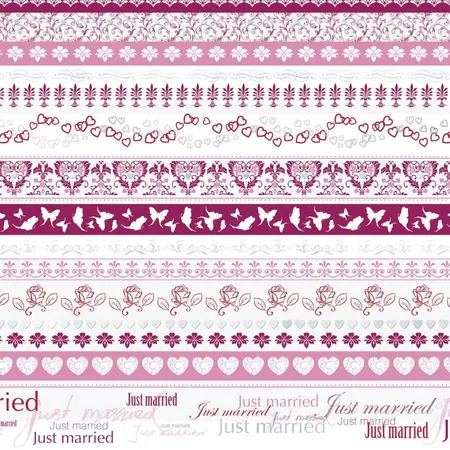 Heyda Bastelkarton Just married Papier: 200 g/qm, A4
