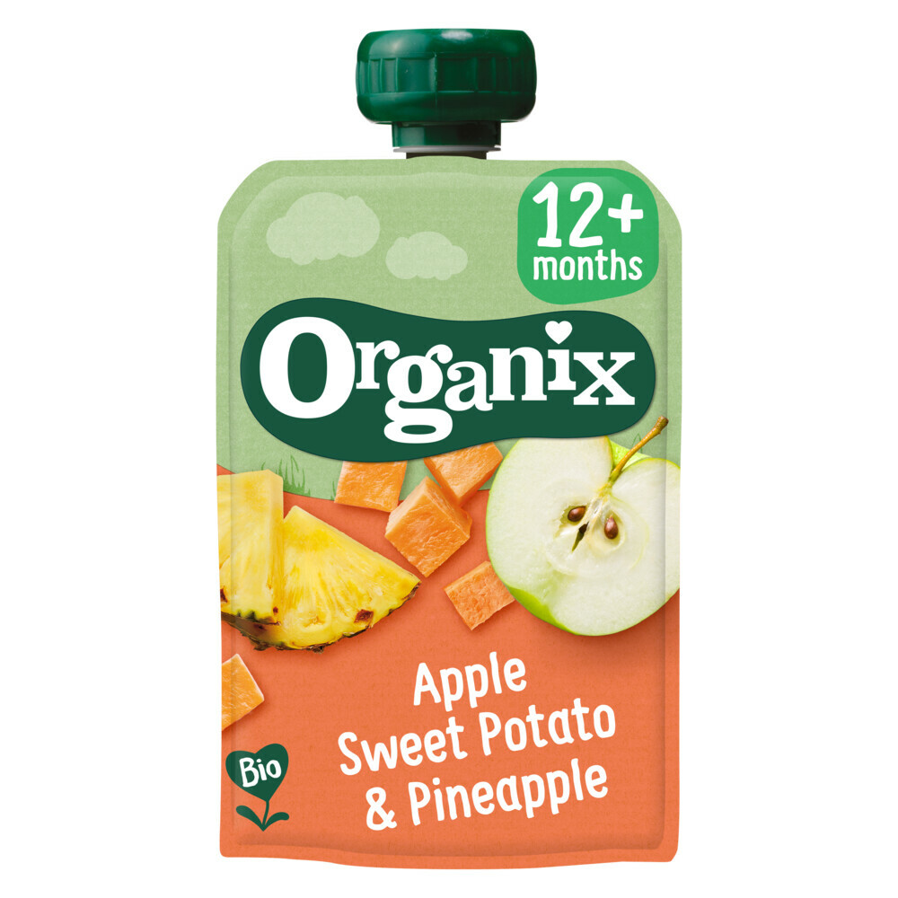 Organix Knijpfruit Appel 12+m Pakket