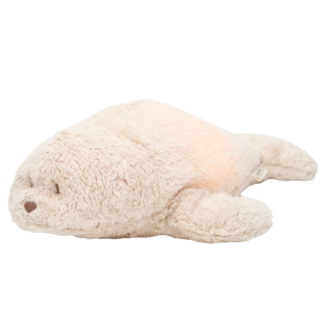 moonie 2.0 next gen knuffelzeehond met nachtlamp en geluid - sand