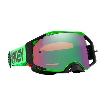 Masque cross Oakley AIRBRAKE MX MOTO GREEN B1B ECRAN IRRIDIUM 2024 - Vert / Vert