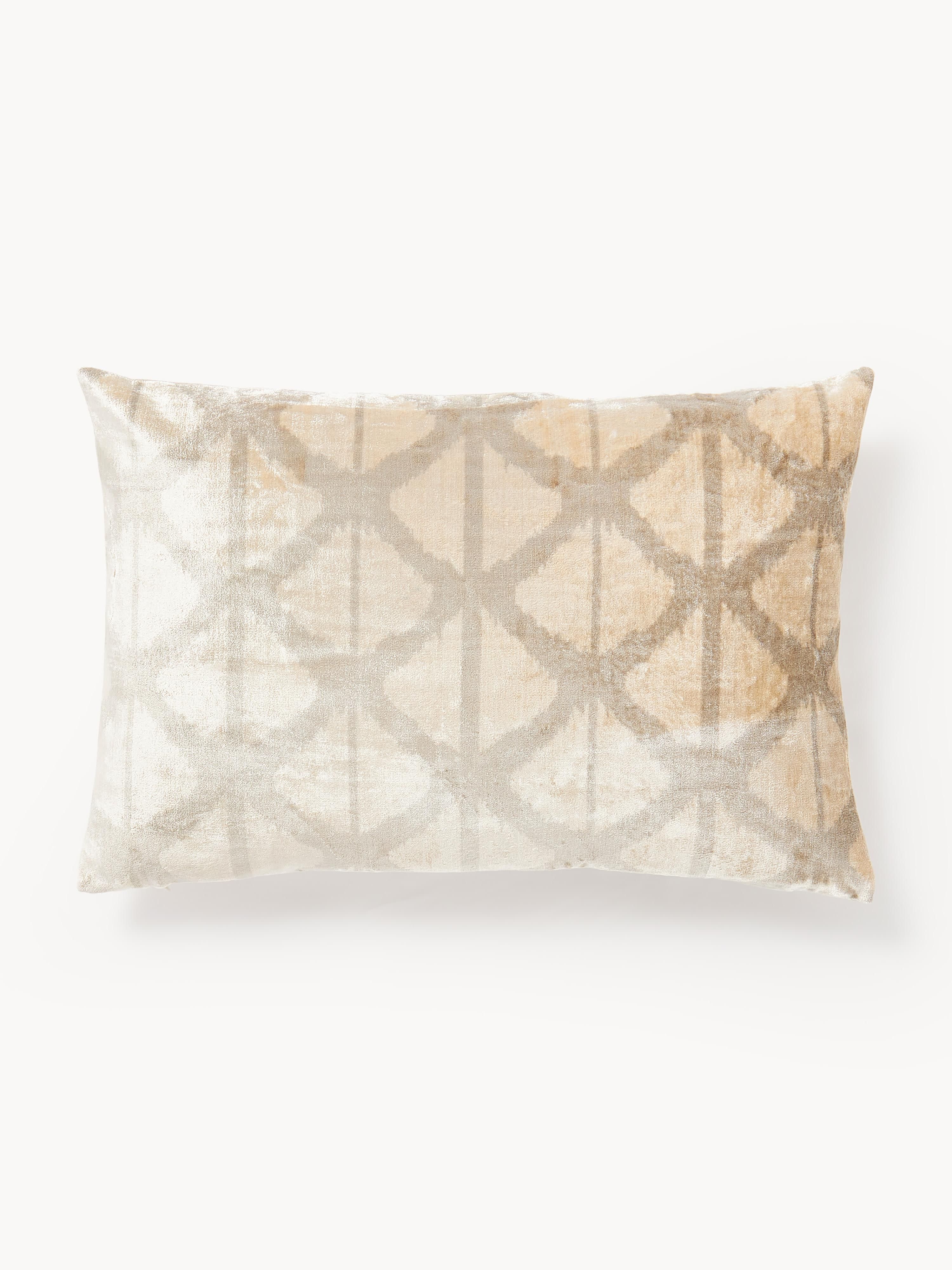 Viscose kussenhoes Drew met ingeweven jacquard patroon