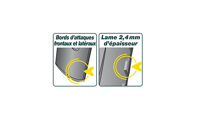 Louchet senlis 17 cm Leborgne Duopro Novamax avec manche pomme