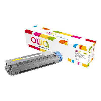 Cartouche laser compatible OKI 44315305 - jaune - Owa K15982OW