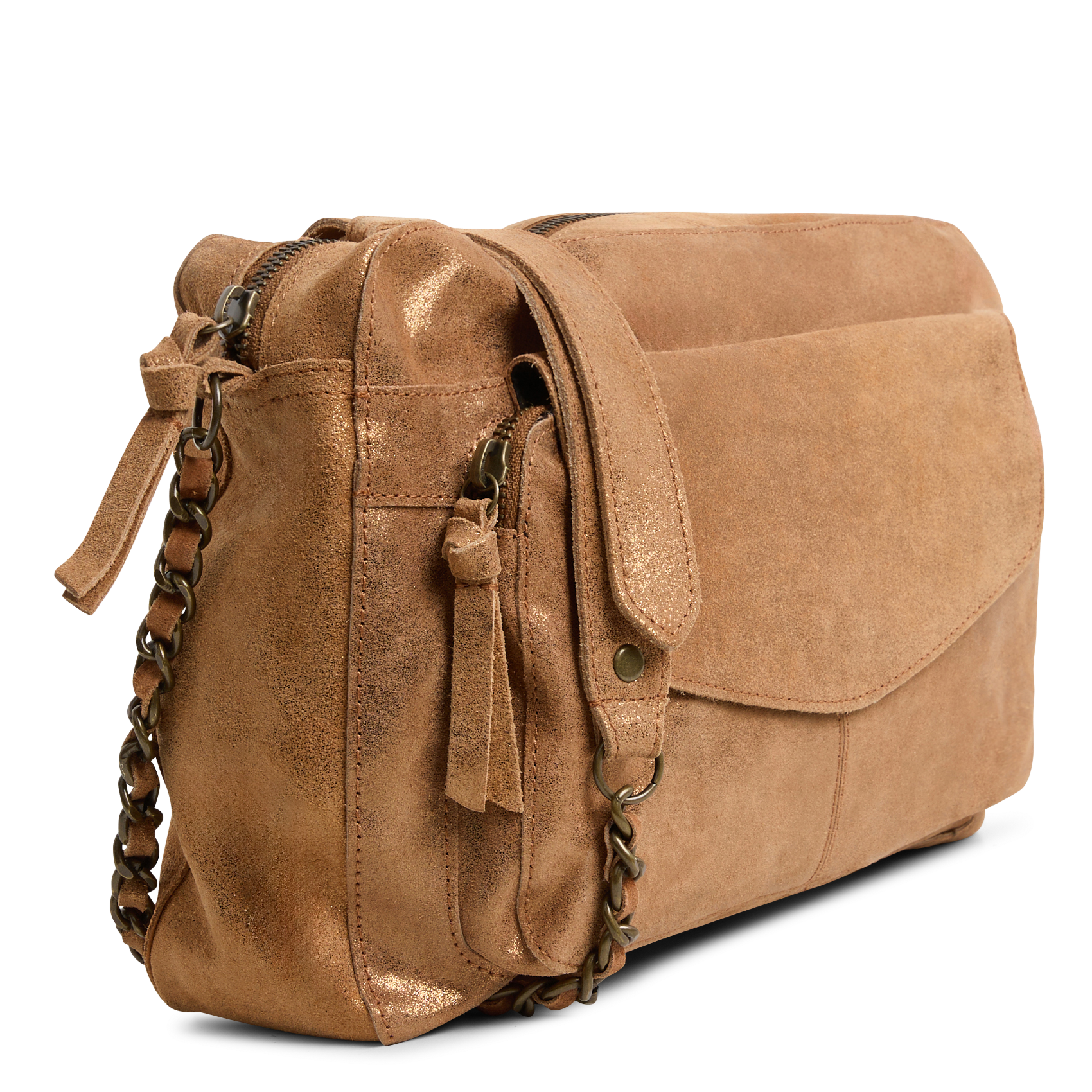NAINA - Sac bandoulière en cuir | Marron