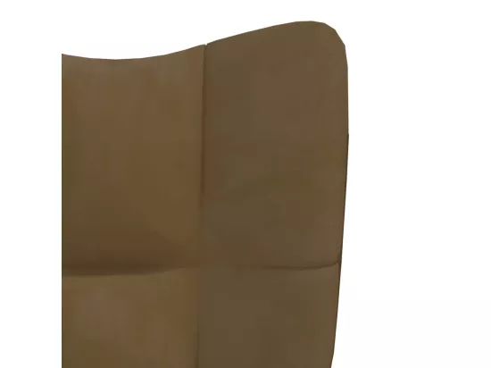 Chaise de relaxation avec repose-pied Marron Velours