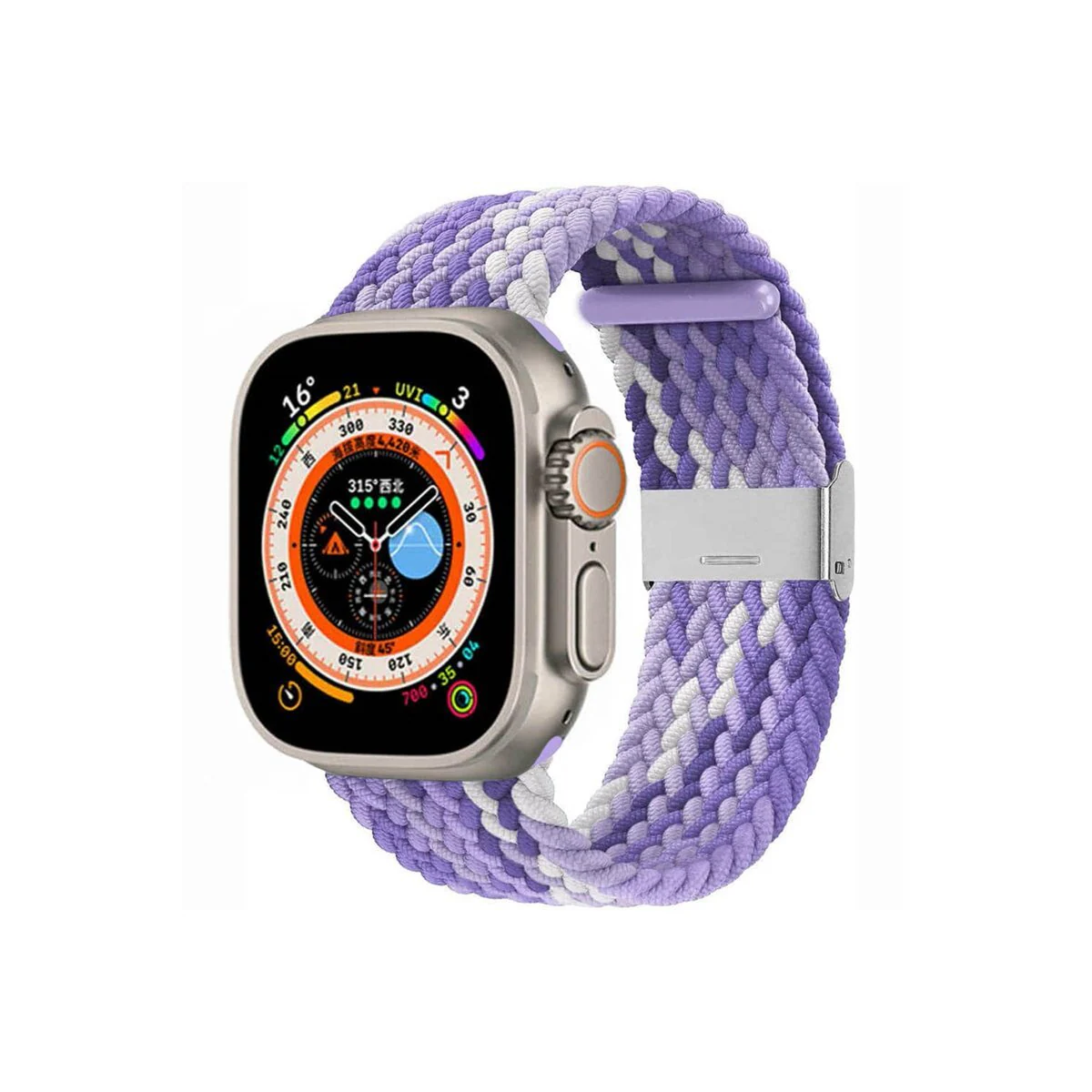 Flettet klokkerem Apple Watch Ultra 2 (49mm) - Gradient purple