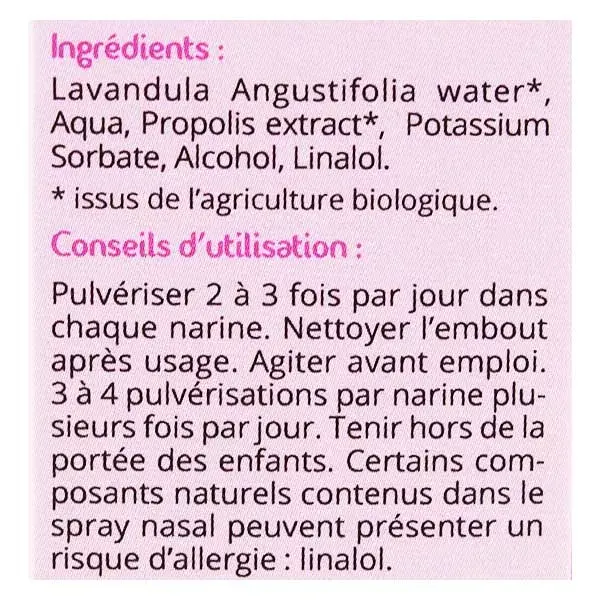 Propos' Nature Apithérapie Spray Nasal Propolis Verte Bio 15ml