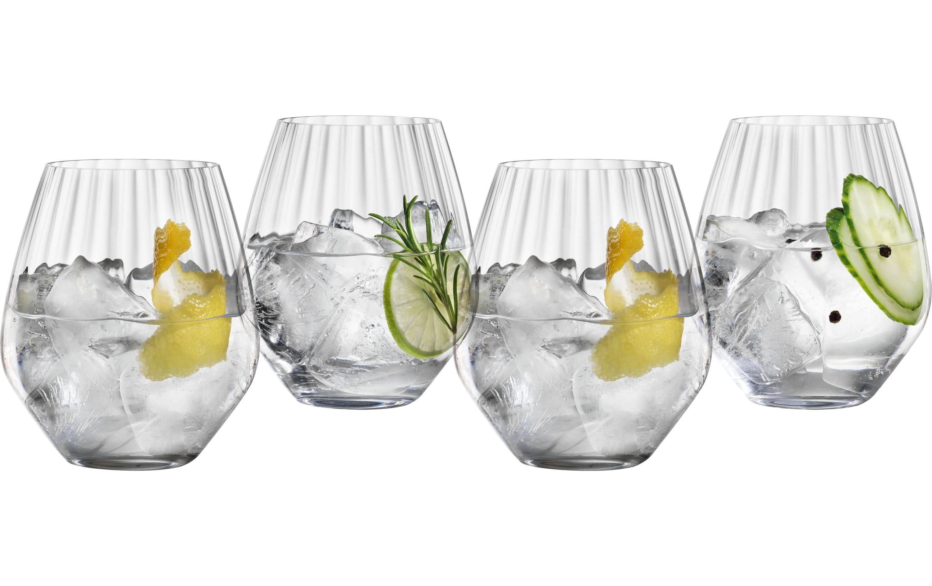 Gin Glas 625 ml, 4 Stück, TransparentGin-Tonic-Gläser-Set