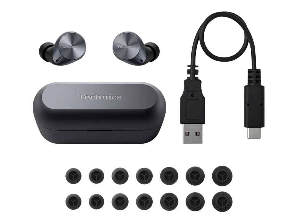 [OUTLET] - Technics EAH-AZ60 - Ægte trådløse øretelefoner med mik. - i øret - Bluetooth - aktiv støjfjerning - sort