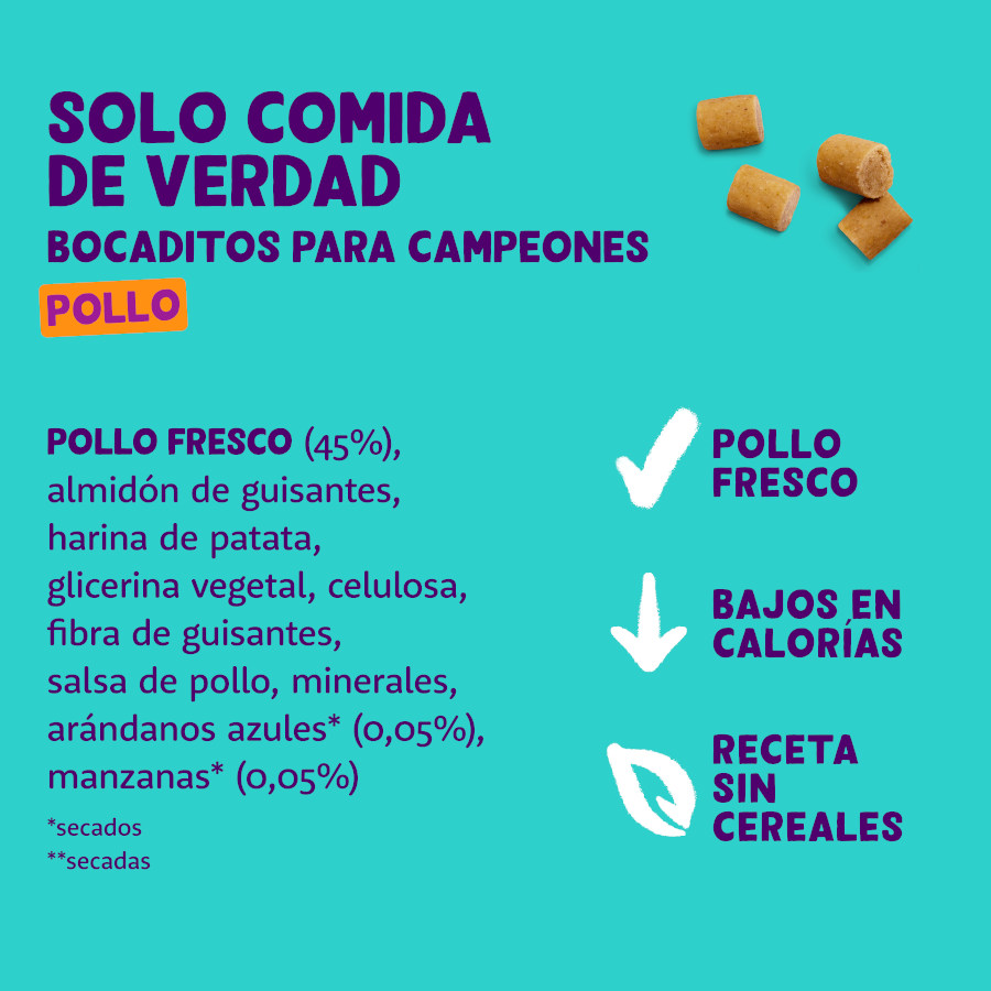 Petiscos para cães em miniatura com sabor de frango da Edgard & Cooper