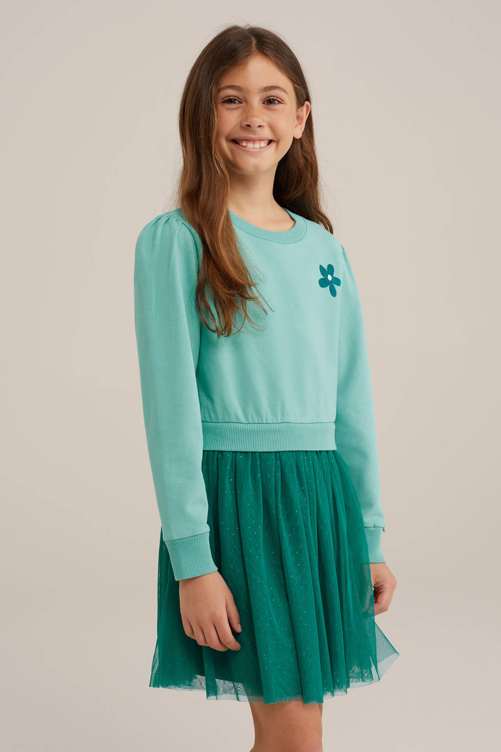 WE Fashion jurk mintgroen/petrol