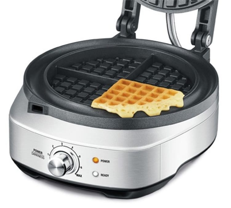 Gaufrier - The No-Mess Waffle, Acier Inoxydable - Sage