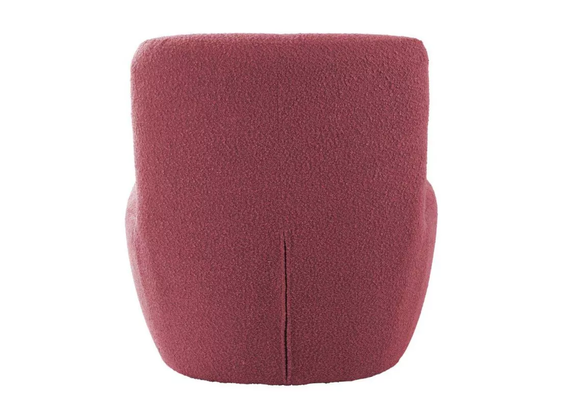 Chaise lounge en tissu bouclette Ada
