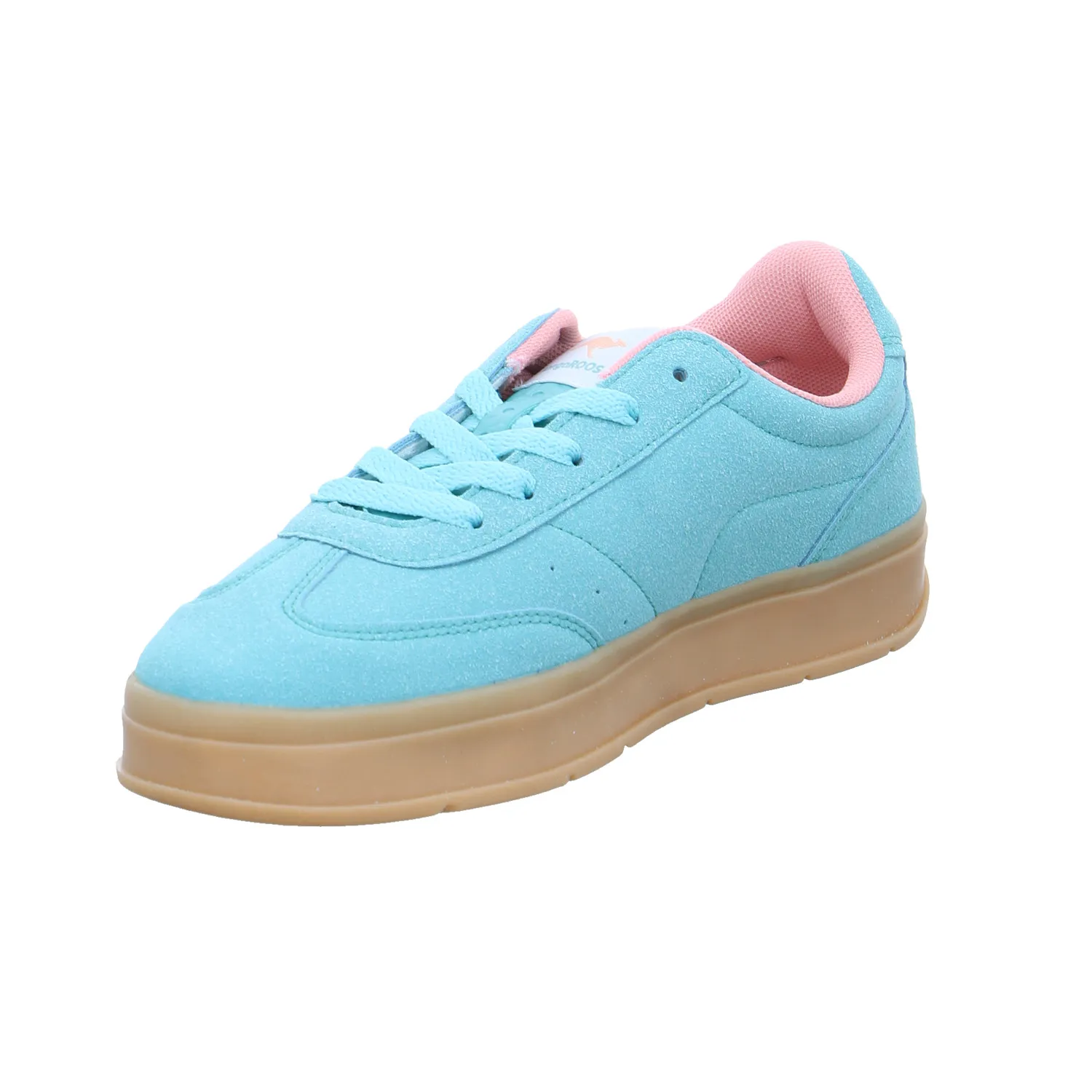 KANGAROOS Mädchen-Halbschuh Binder Türkis Lederimitat  Sneaker