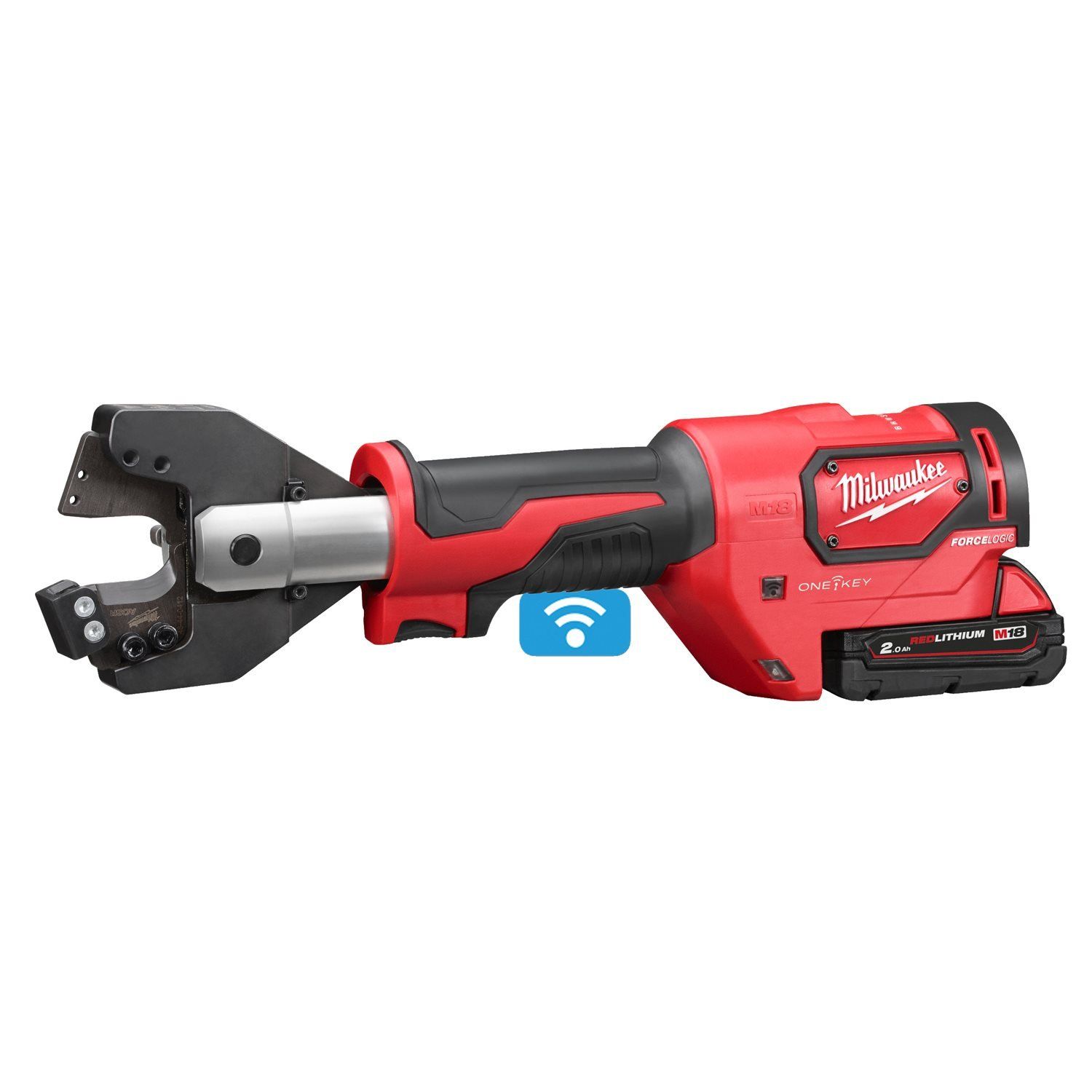 Milwaukee M18 ONEHCC-201C ACSR SET FORCE LOGIC™ Accu hydraulische kabelkniptang 18V 2.0Ah in koffer