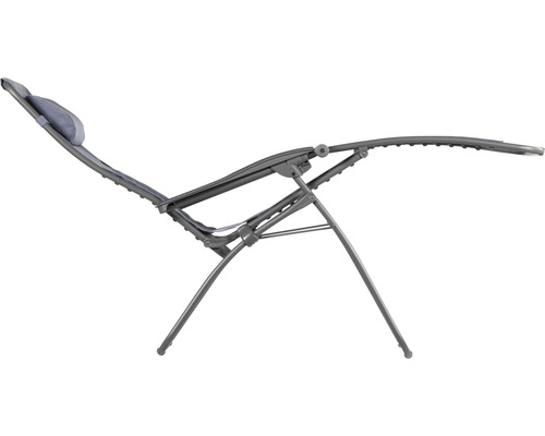 Lafuma ligstoel, 88 x 164 x 115 cm, kunststof en staal, blauw
