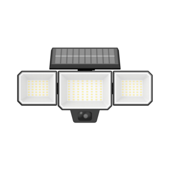 Philips solar breedstraler Nysil 9 W zwart met bewegingssensor
