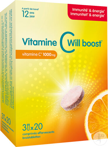 Will Pharma Vitamine C Will Boost 60 Comprimés Effervescents