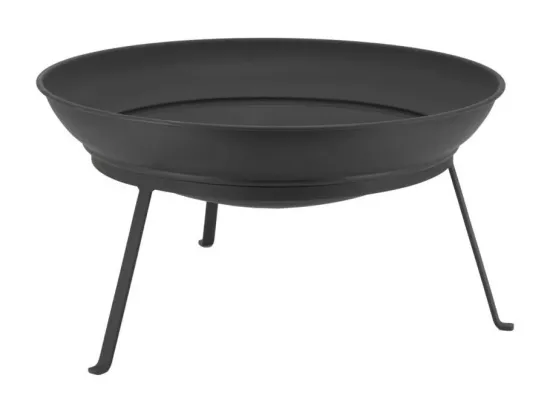 Brasero en métal noir