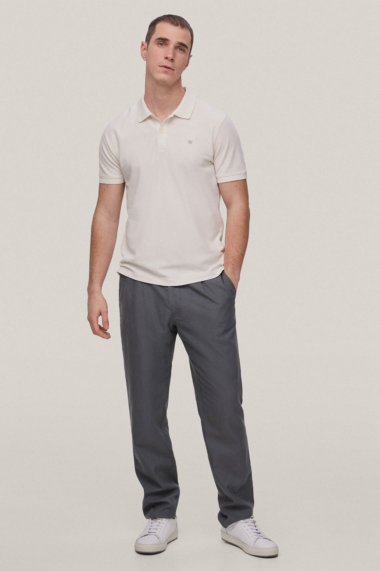 Camisa polo slim fit anti-odor - Raw