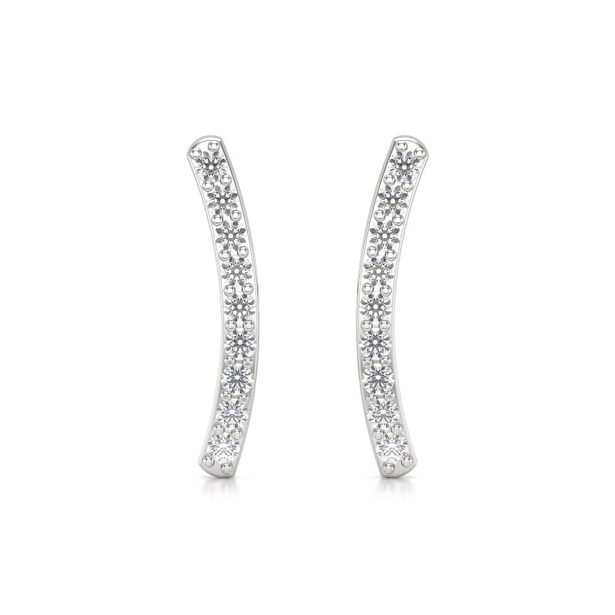 Boucles d'oreilles ADEN Diamants sur Argent 925 1.292grs