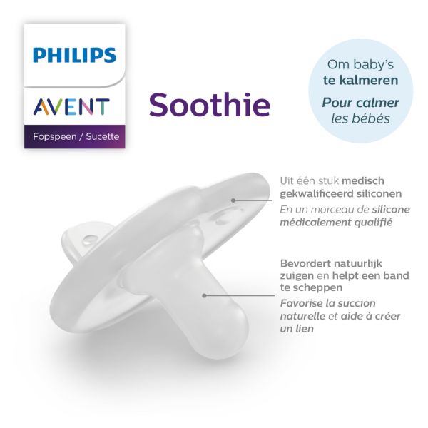 Philips Avent Soothie Fopspeen - 0-6 Mnd - 2 Stuks