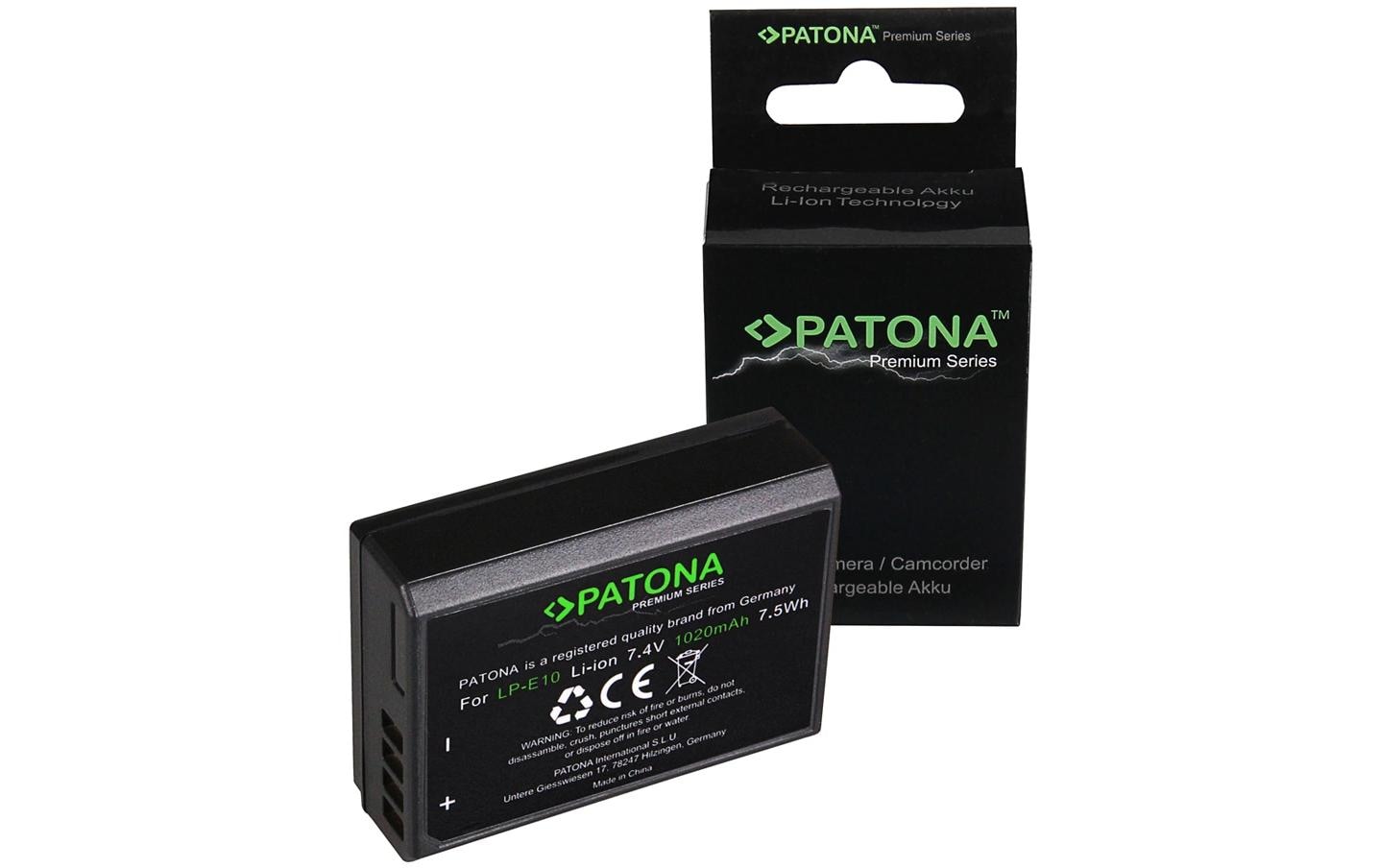 Premium Akku für Canon LP-E10 EOS 1200DPremium Batteriesatz für Canon