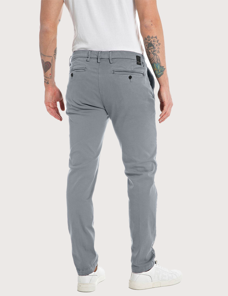REPLAY CHINO HOMME SLIM ZEUMAR ARGILE