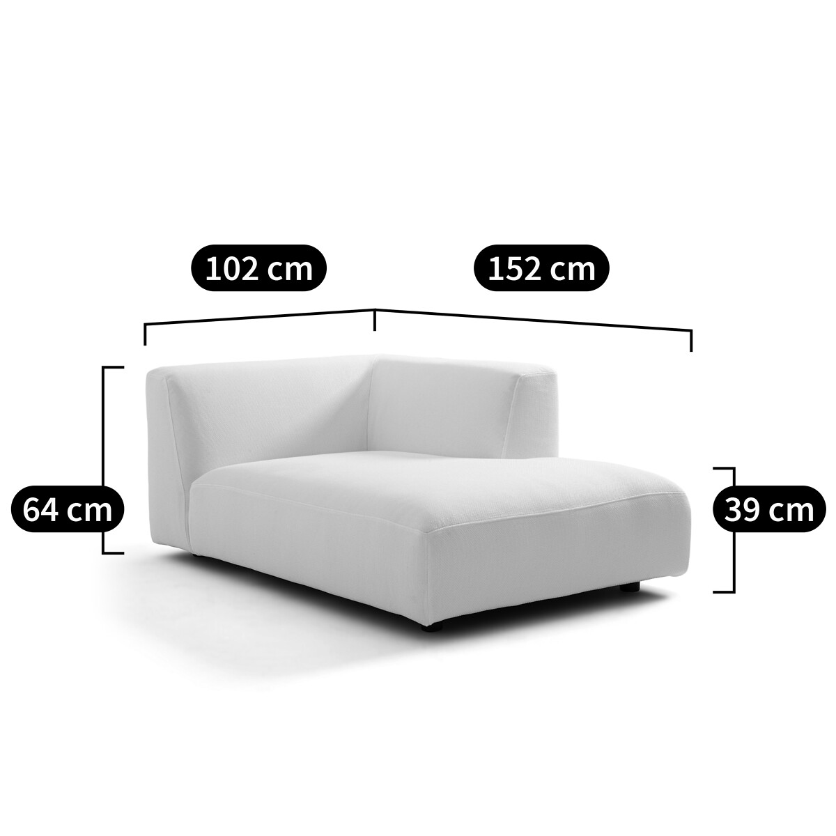AM.PM<br>Longchair tuin, gevlochten, Leki