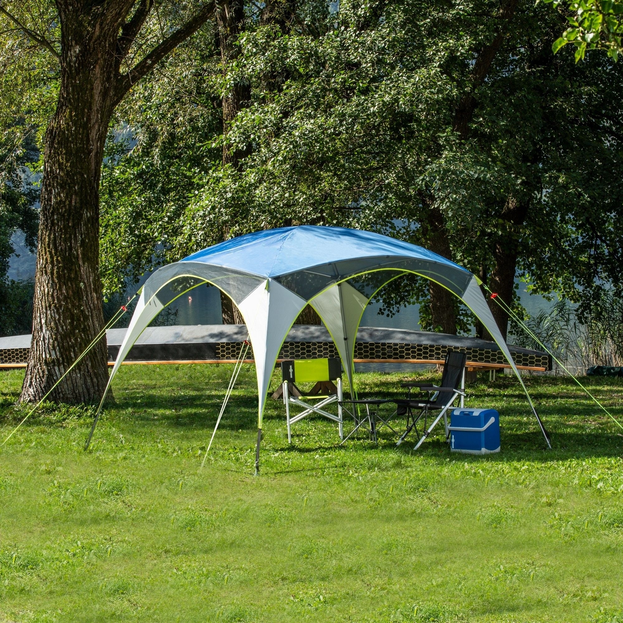 Brunner Diadem Pavillon 320 x 320 cm blau