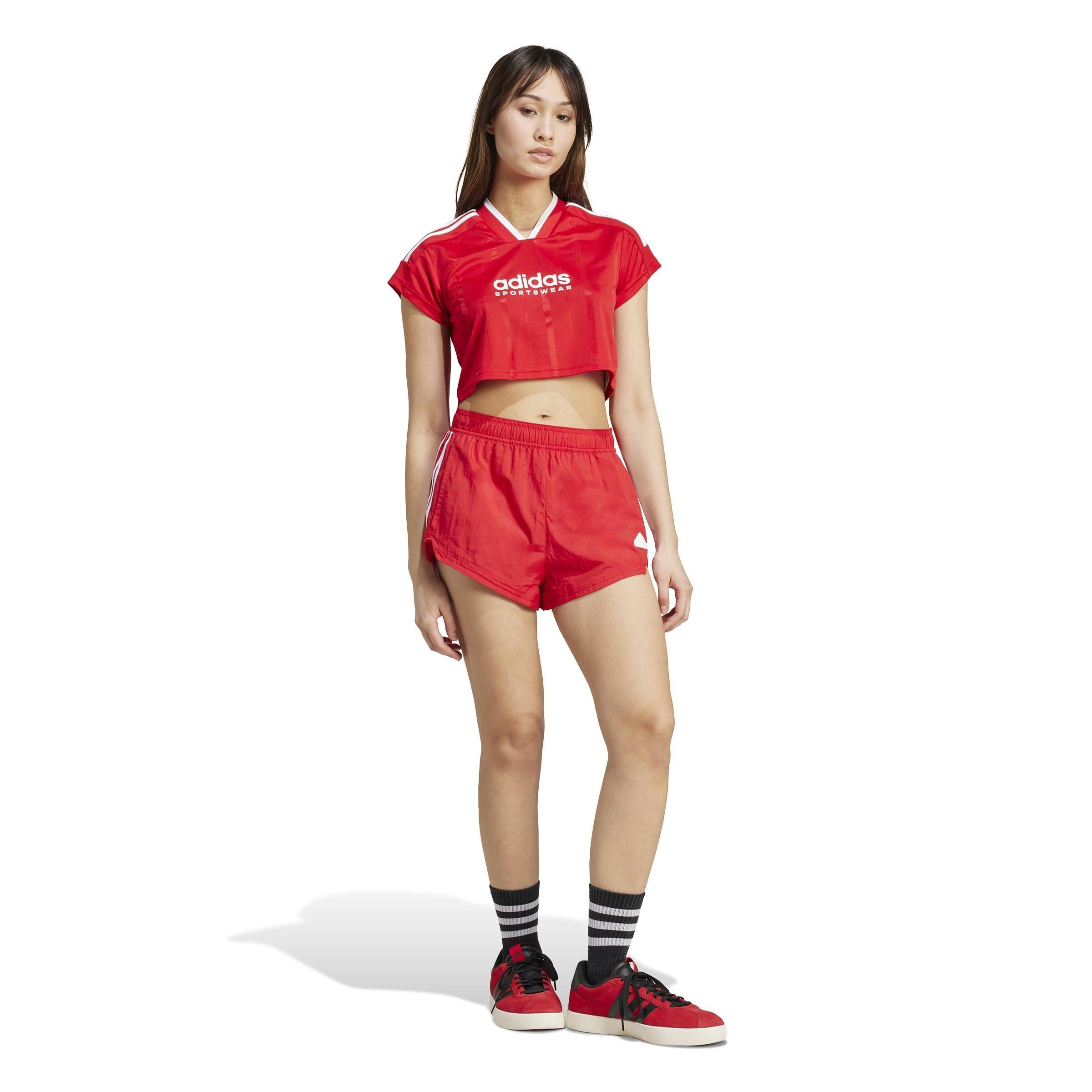 adidas House of Tiro Nations Pack Cut 3 Stripes Crop Jersey Womens