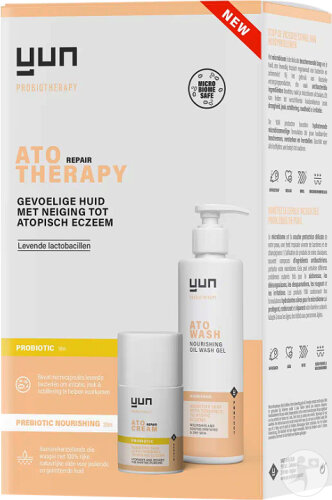 Yun ATO Repair Therapy Crème Réparatrice Probiotique 50ml + Huile Nourrissante Prébiotique 200ml