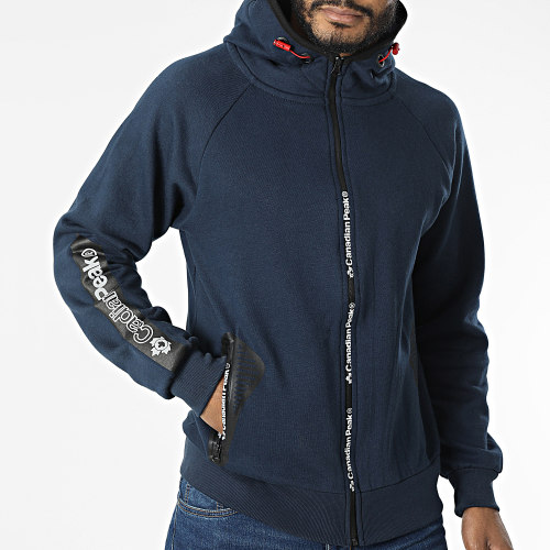 Sweat Zippé Capuche Gex Bleu Marine