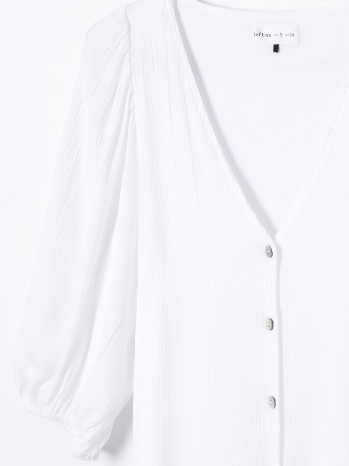 Vestido midi fluido - Branco