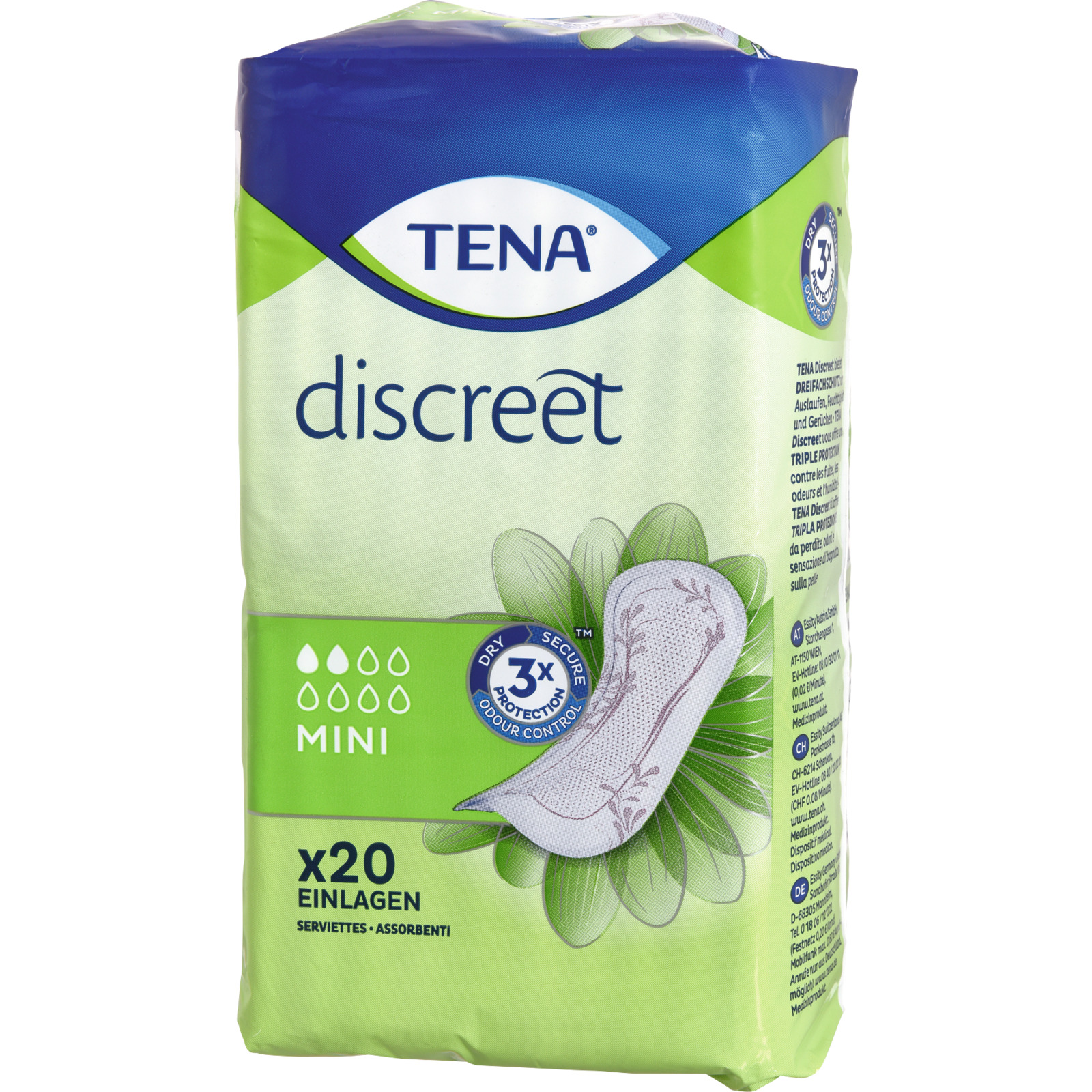 Tena Discreet Einlagen Mini 20 Stück