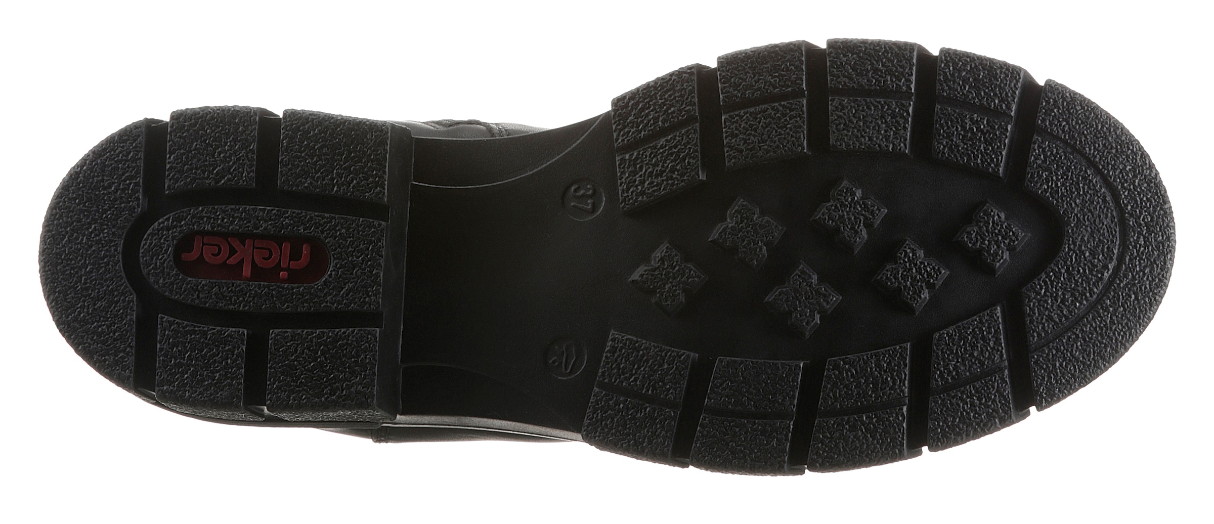 Rieker Chelseaboots  , Stiefelette, Blockabsatz, Boots mit breitem Stretcheinsatz