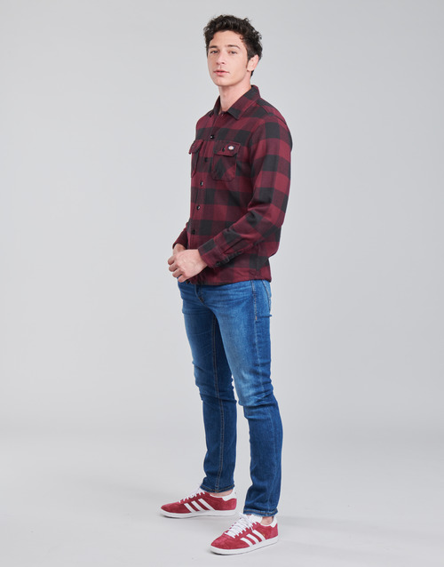Dickies - NEW SACRAMENTO SHIRT MAROON - Bordeaux / Noir
