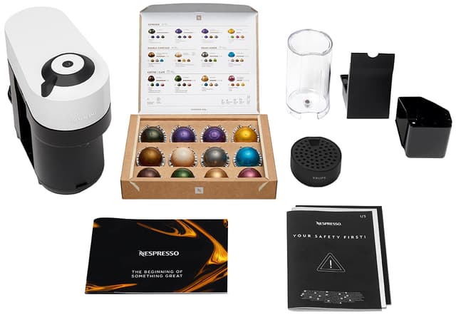 Nespresso Vertuo Pop kapselkaffemaskine fra Krups XN920110WP (hvid)
