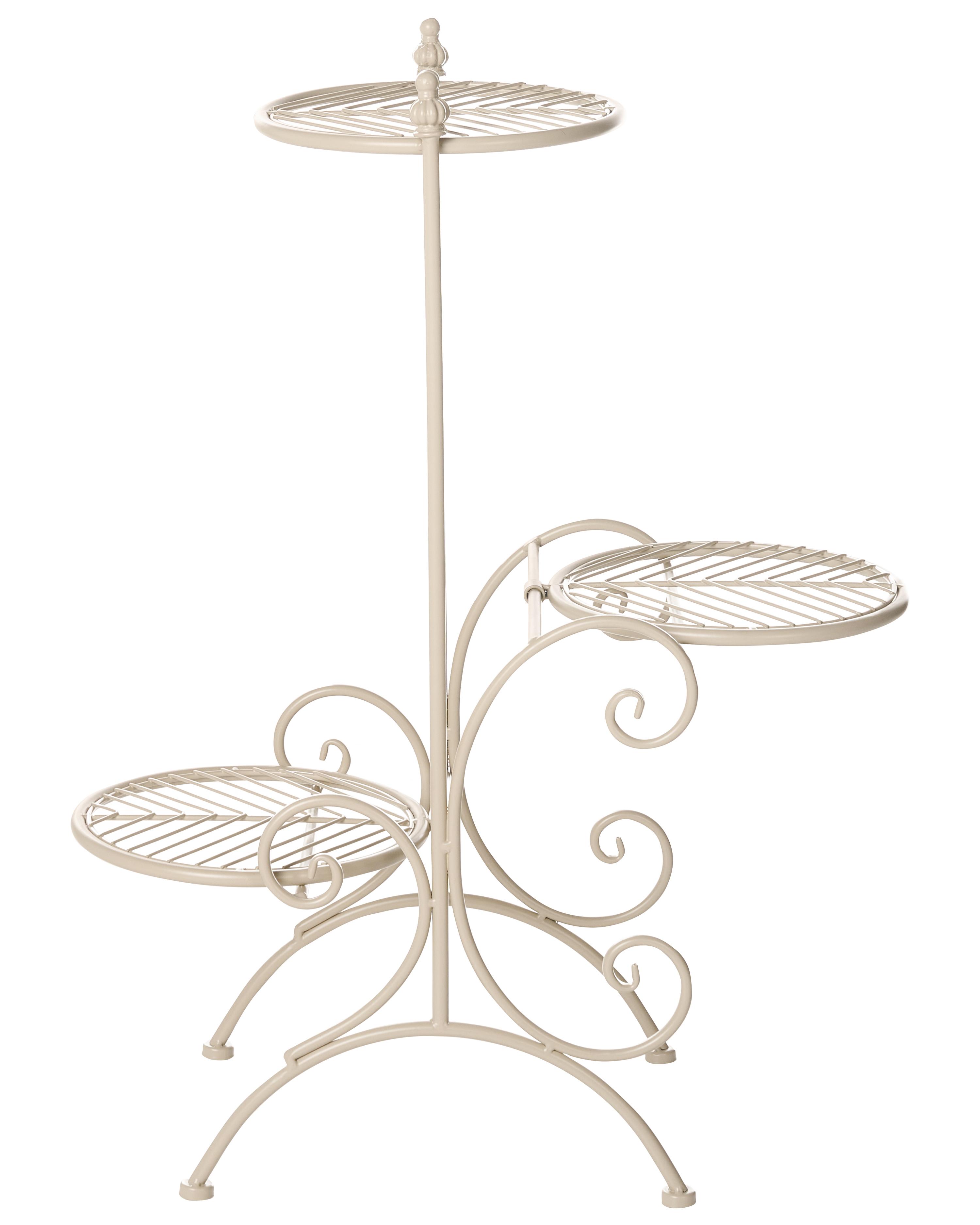 Plantenstandaard ASAGAO Metaal 26 cm Beige