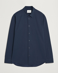 NN07 Elian Mercerized Cotton Shirt Navy Blue
