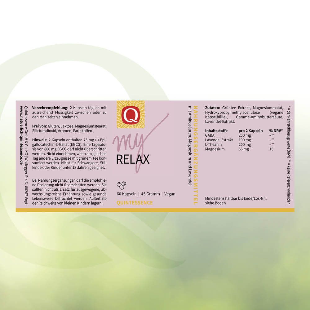 my Relax Kapseln von Quintessence
