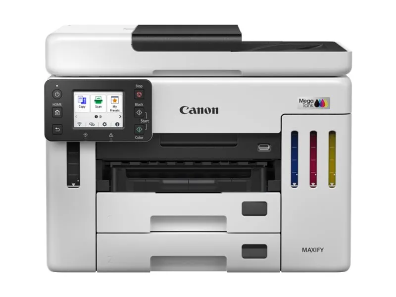 Canon MAXIFY GX7150 MegaTank - Multifunktionsprinter - farve - blækprinter - CISS - Legal (216 x 356 mm), A4 (210 x 297 mm) (original) - A4/Legal (medie) - op til 24 ipm (udskriver) - 600 ark - 33.6 Kbps - USB 2.0, Wi-Fi(n), LAN
