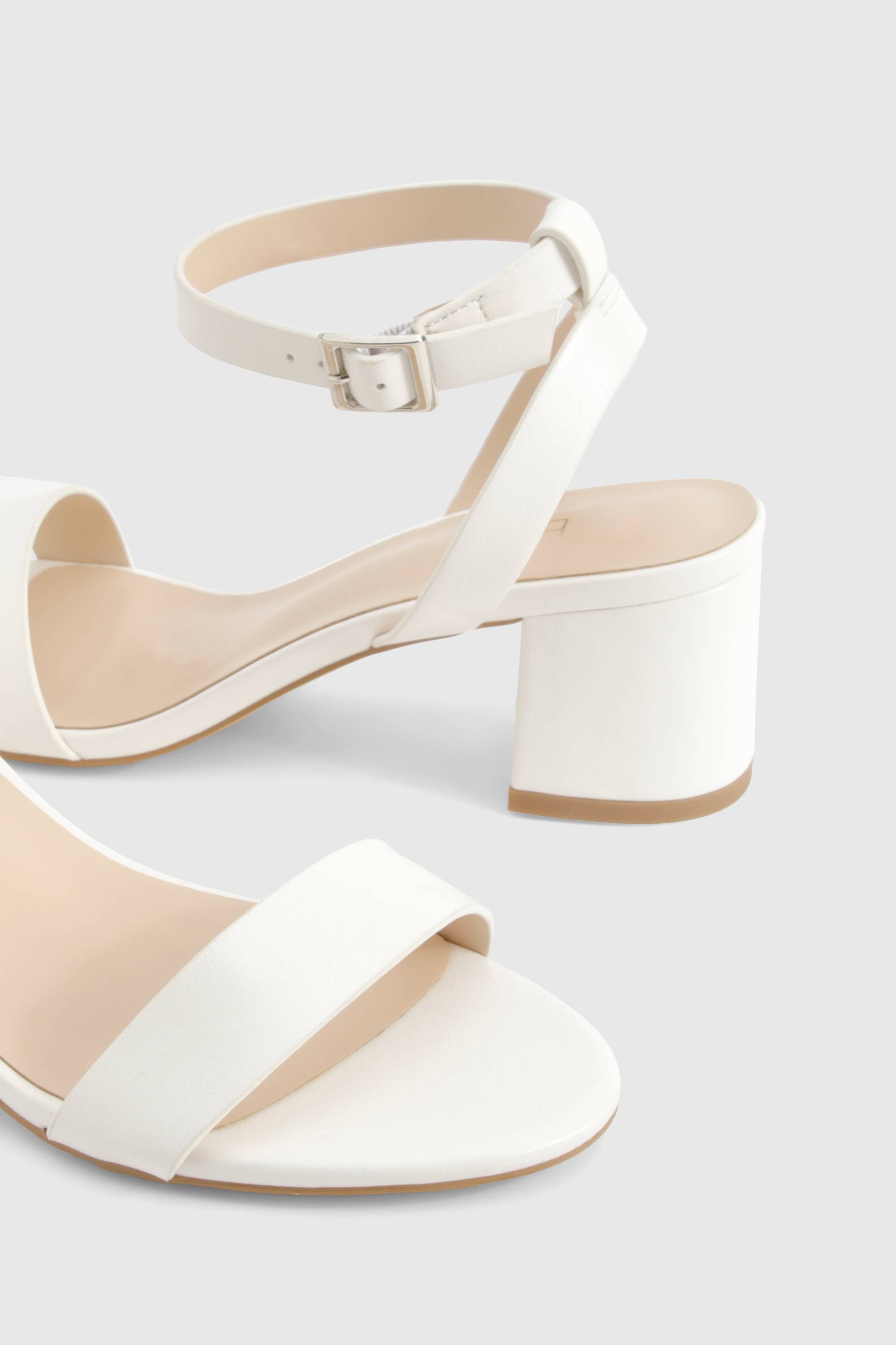 boohoo Talons bloc bas, presque invisibles