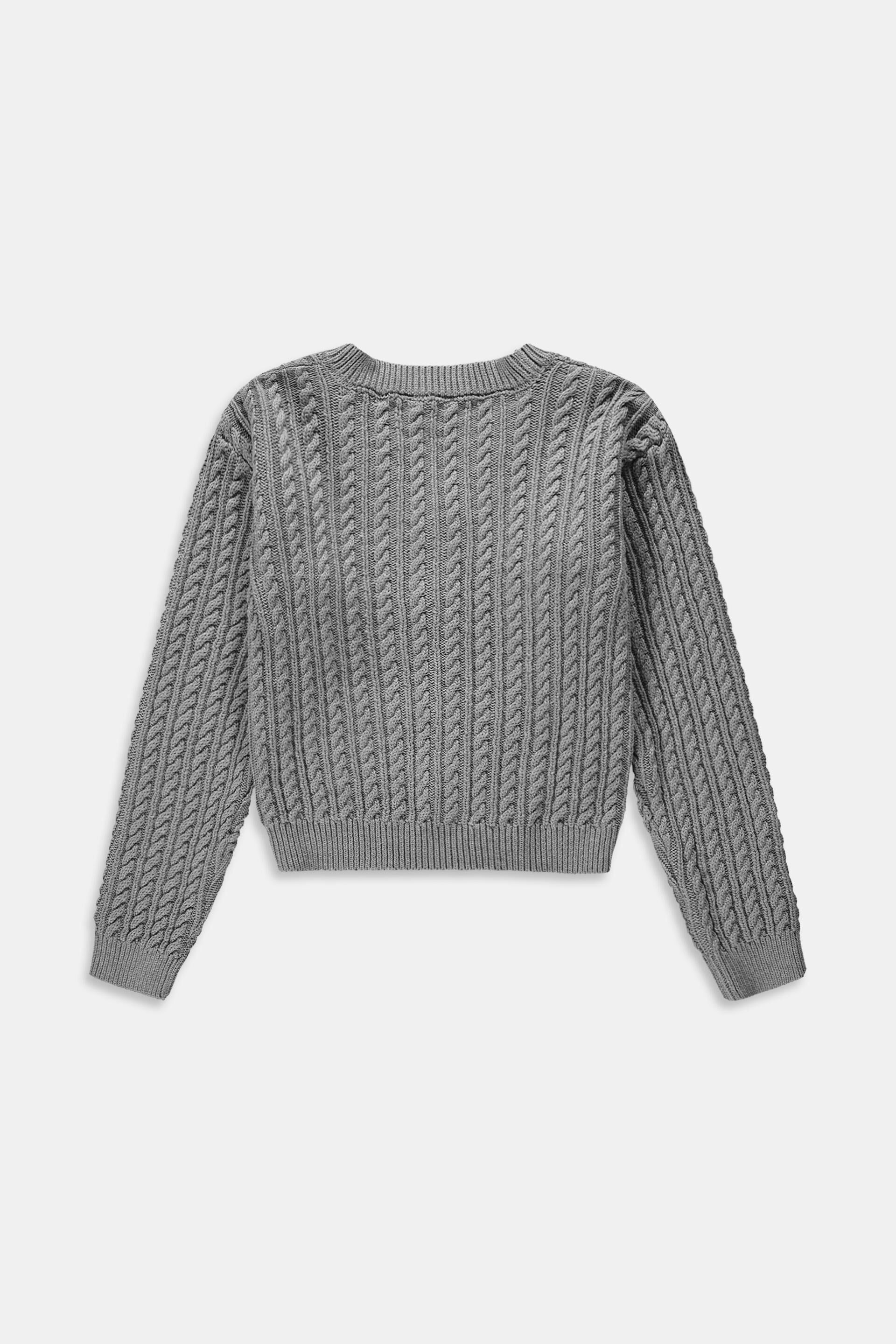 Cardigan en maille torsadée