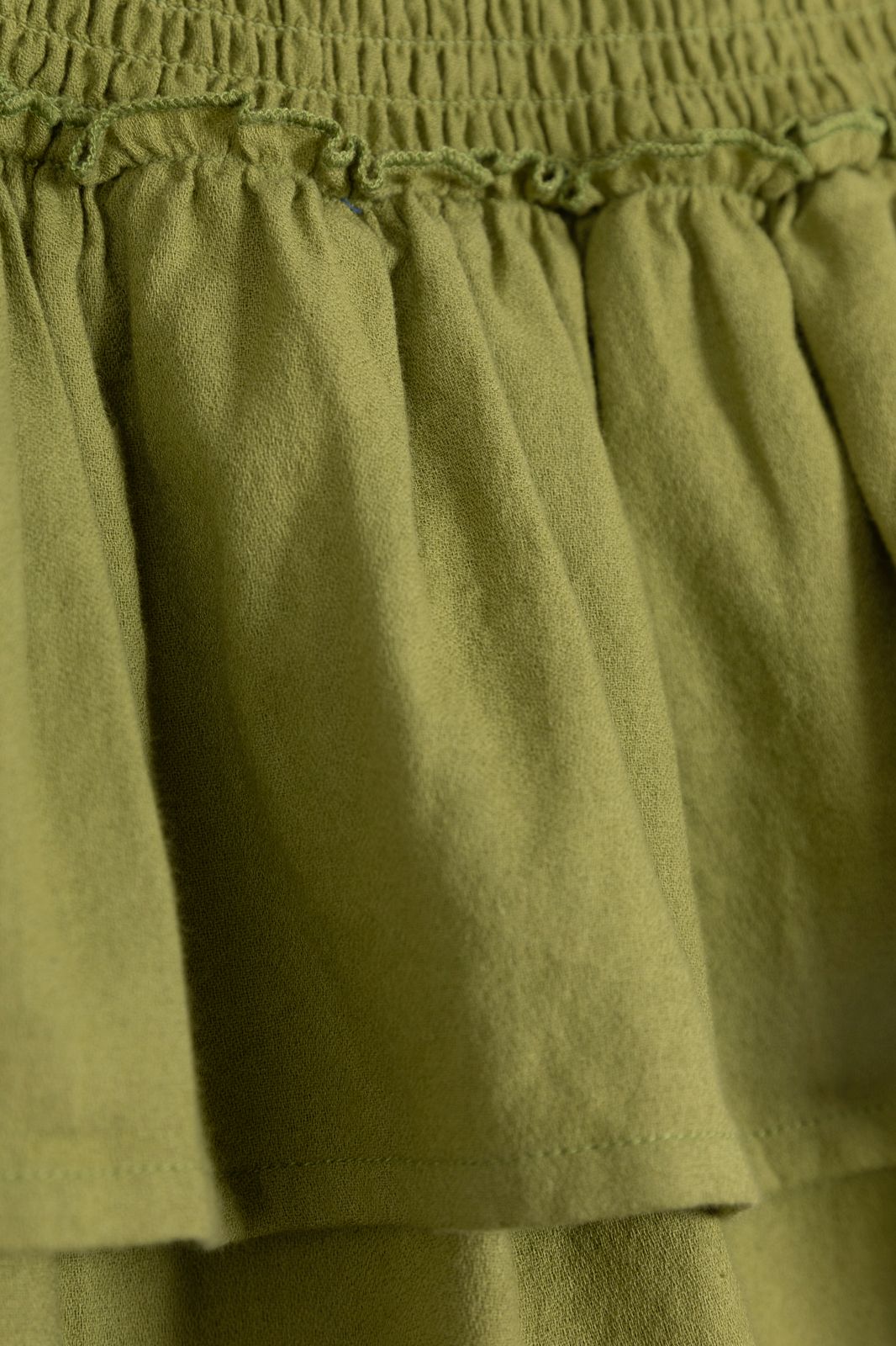 Groene ruffle rok
